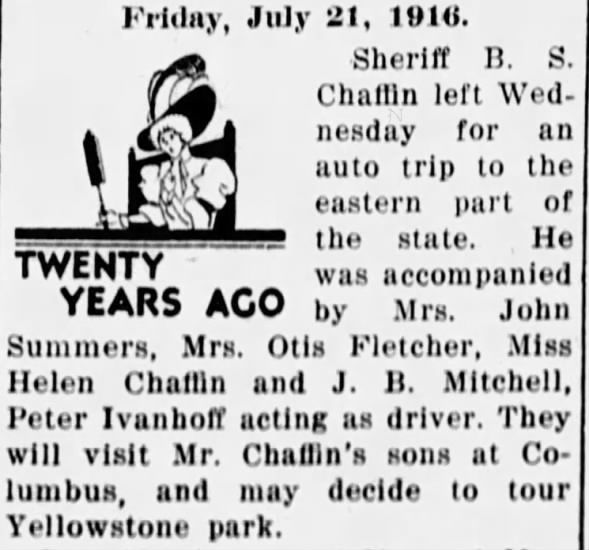 Clipping from Ravalli Republic